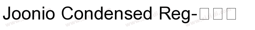 Joonio Condensed Reg字体转换